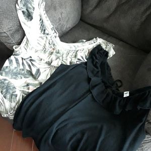 Two-for-one ruffle tank